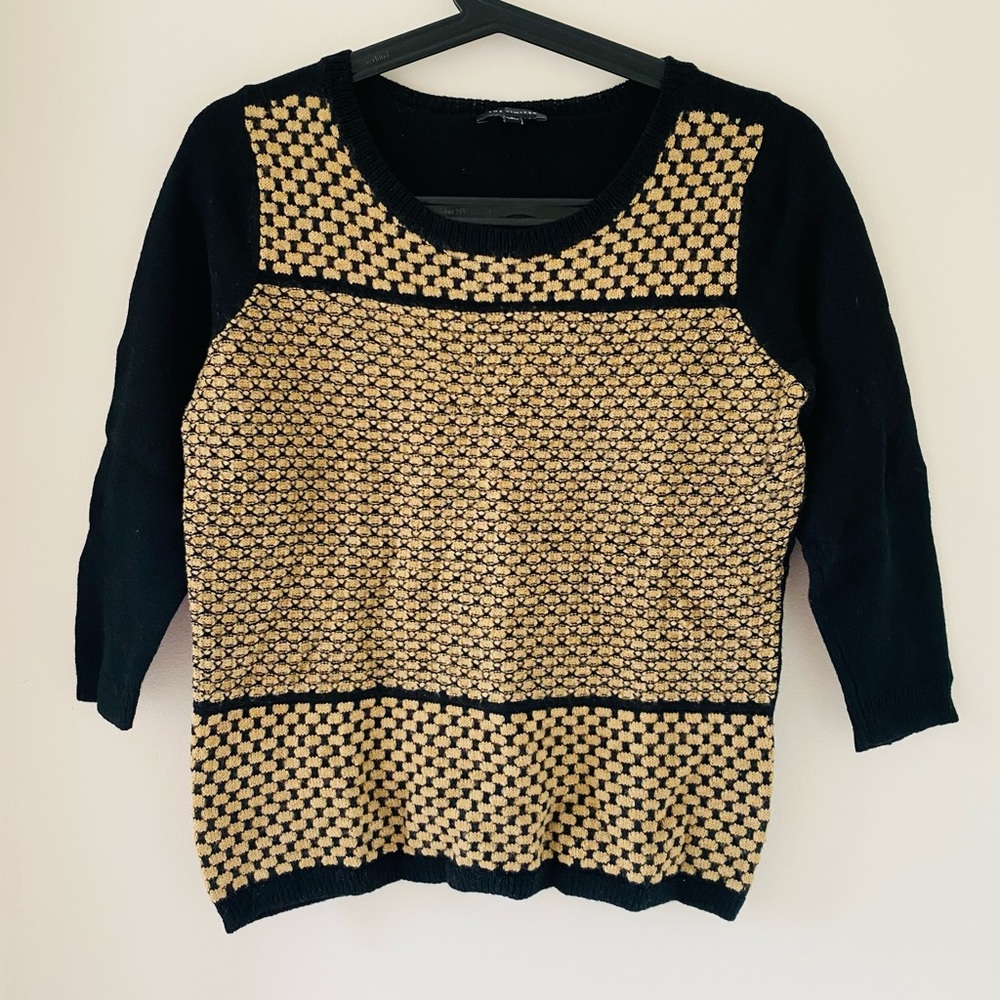 Black & Beige Sweater